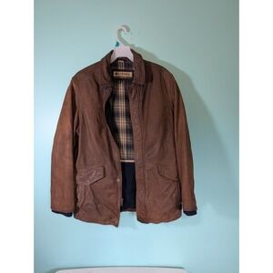 Columbia Men's Brown Leather jacket size medium